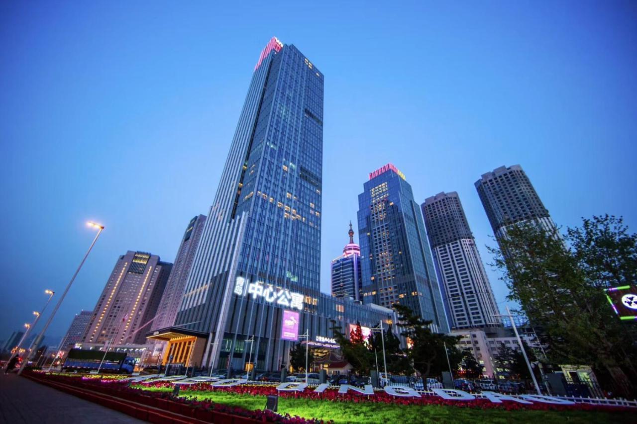 Qingdao Elegant Central Apartment Екстер'єр фото